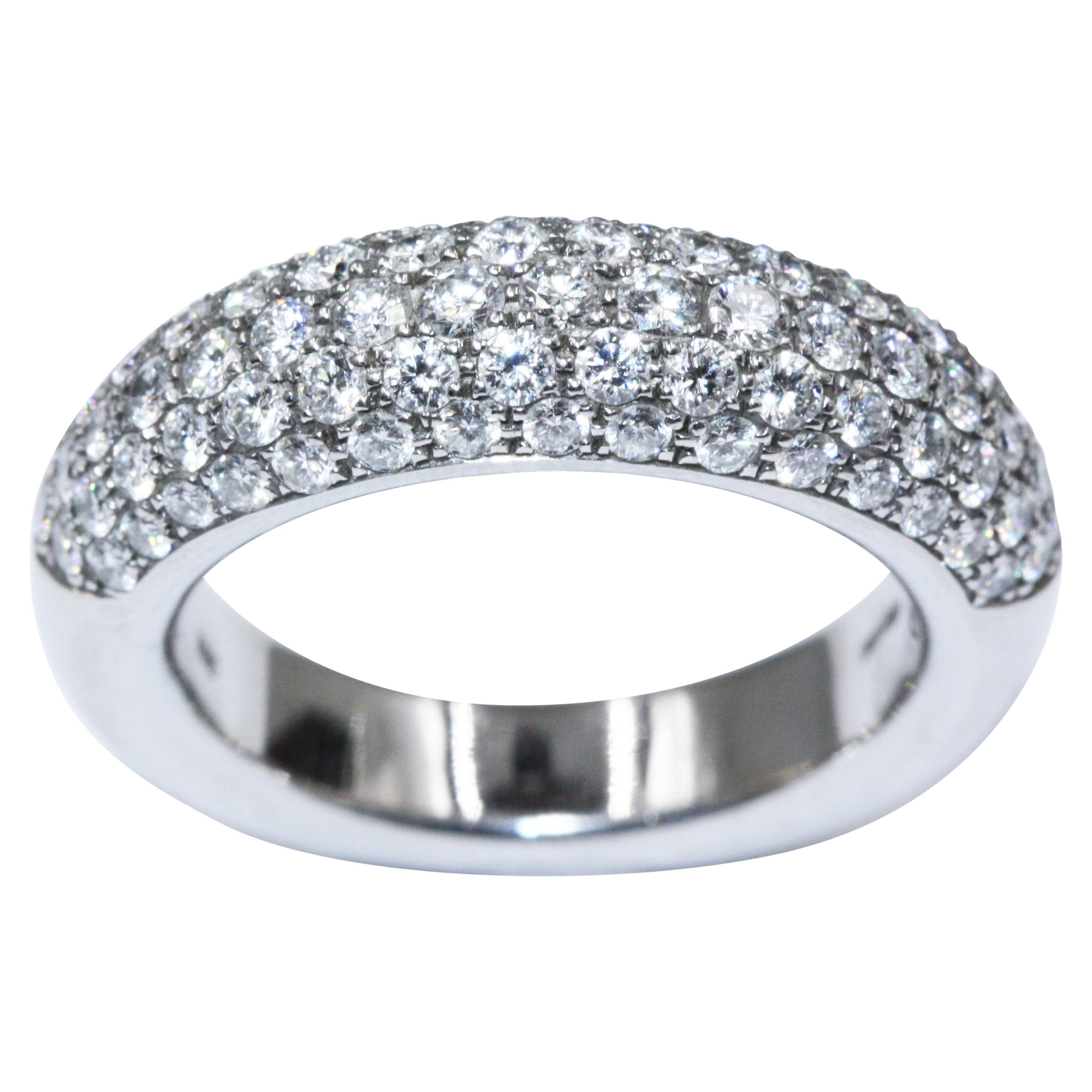 Chopard White Gold Diamonds Ring For Sale