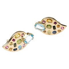 Aquamarine Clip-on Earrings