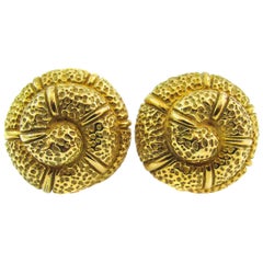 Gold Clip-on Earrings