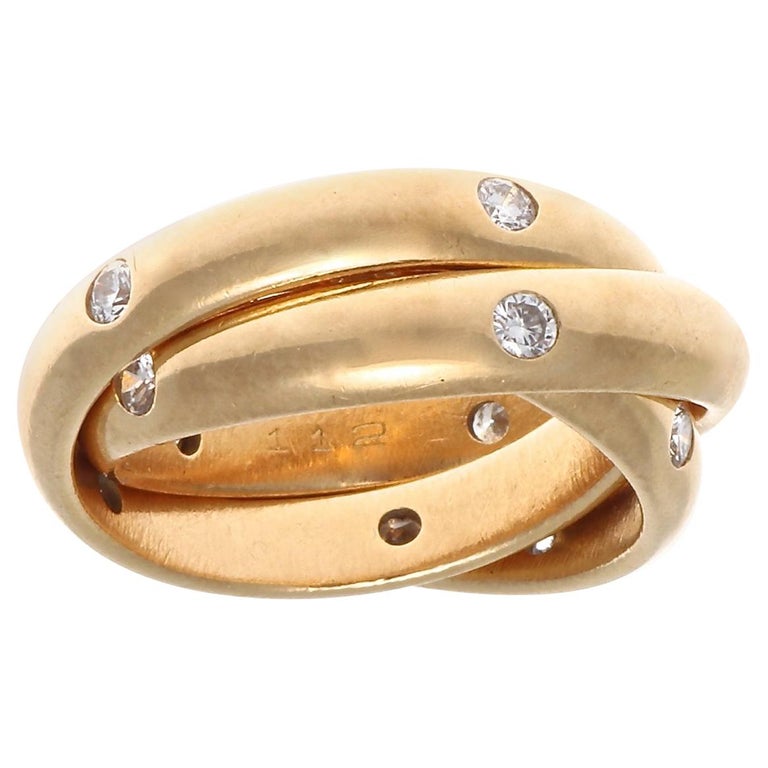 cartier gold stacking rings