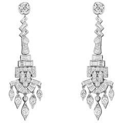 Antique Art Deco Diamond Earrings