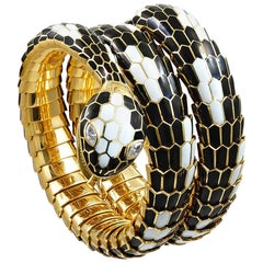 Bulgari Serpenti Diamond Enamel Serpenti-Bracelet Watch