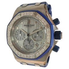 Rare 18 Karat White Gold Audemars Piguet Royal Oak Ladies Offshore Watch