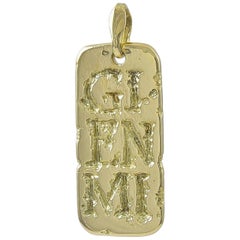 VCA Gold Gemini Charm