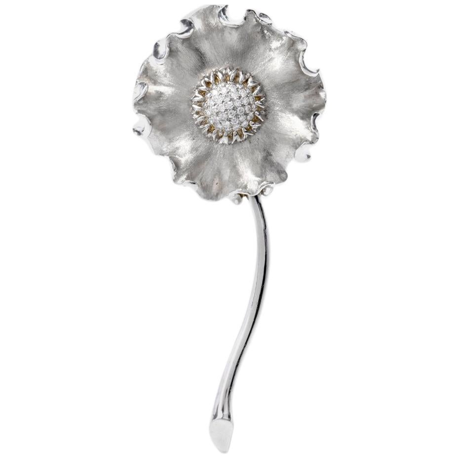 vintage flower brooch