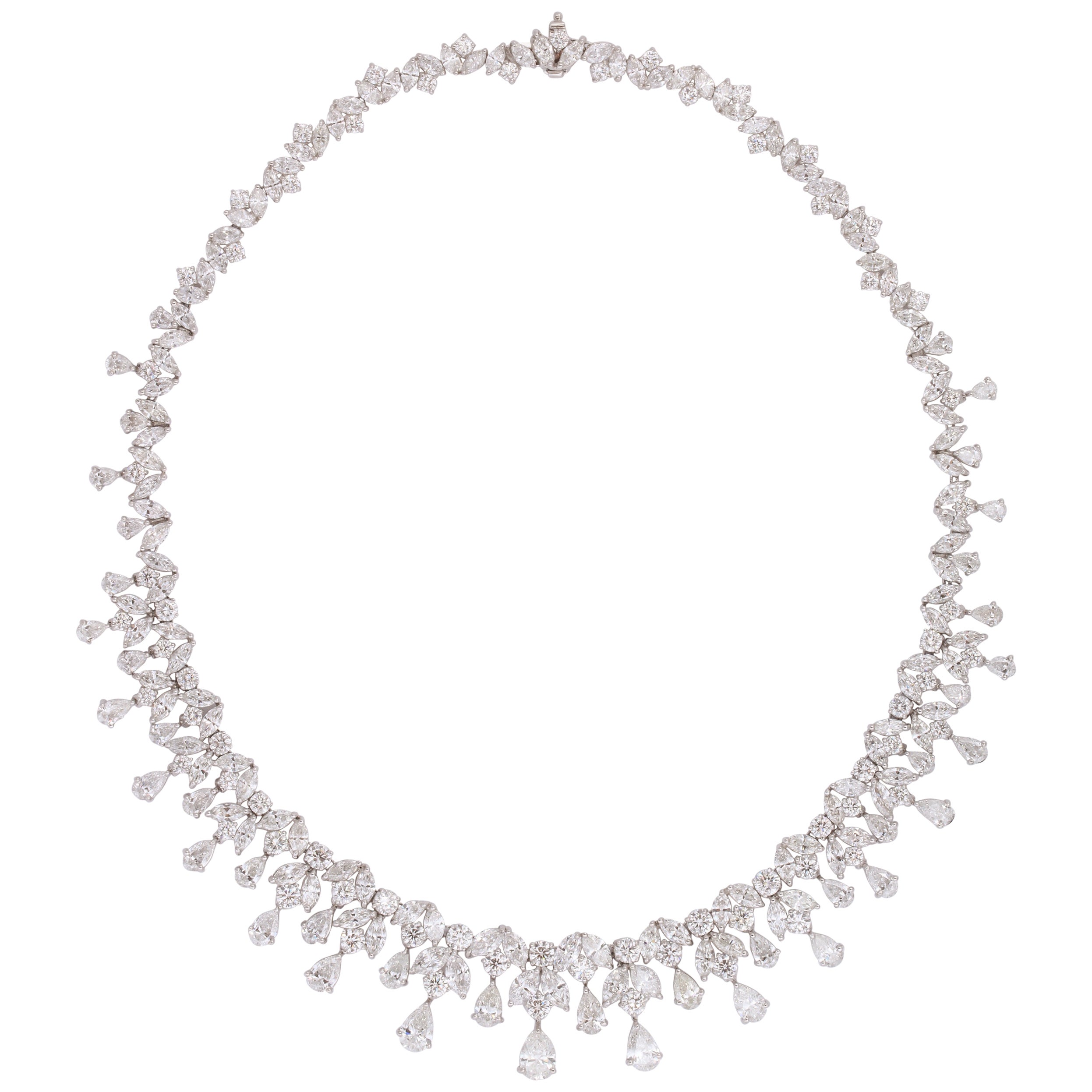 Diamond Drop Necklace For Sale at 1stDibs