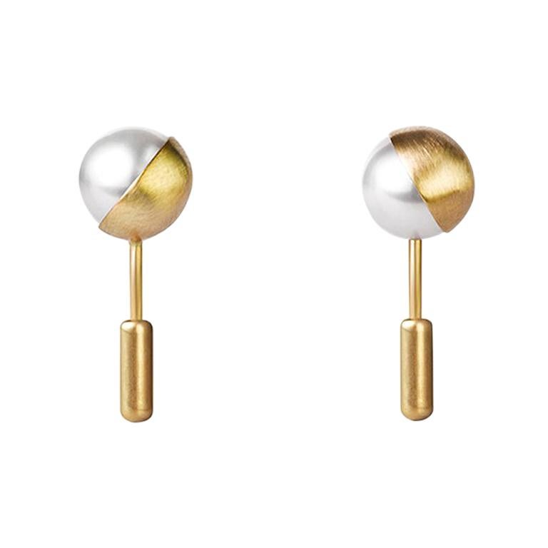 Loved Always Earring With Pearl 18KT YG Plate