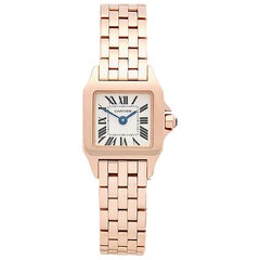 2007 Cartier Santos Demoiselle Mini Rose Gold W25077X9 or 2855 Wristwatch