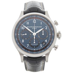 2017 Baume & Mercier Capeland Chronograph Stainless Steel M0A10065 Wristwatch