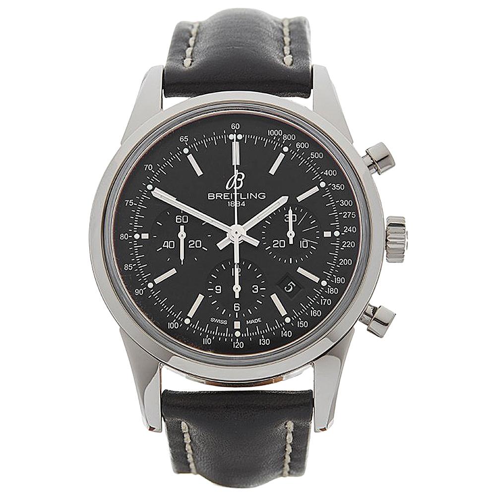 2012 Breitling Transocean Chronograph Stainless Steel AB015212 Wristwatch