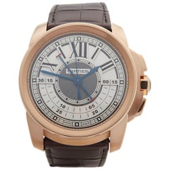 2017 Montre-bracelet Cartier Calibre Central Chronographe Or Rose 3242 ou W7100004
