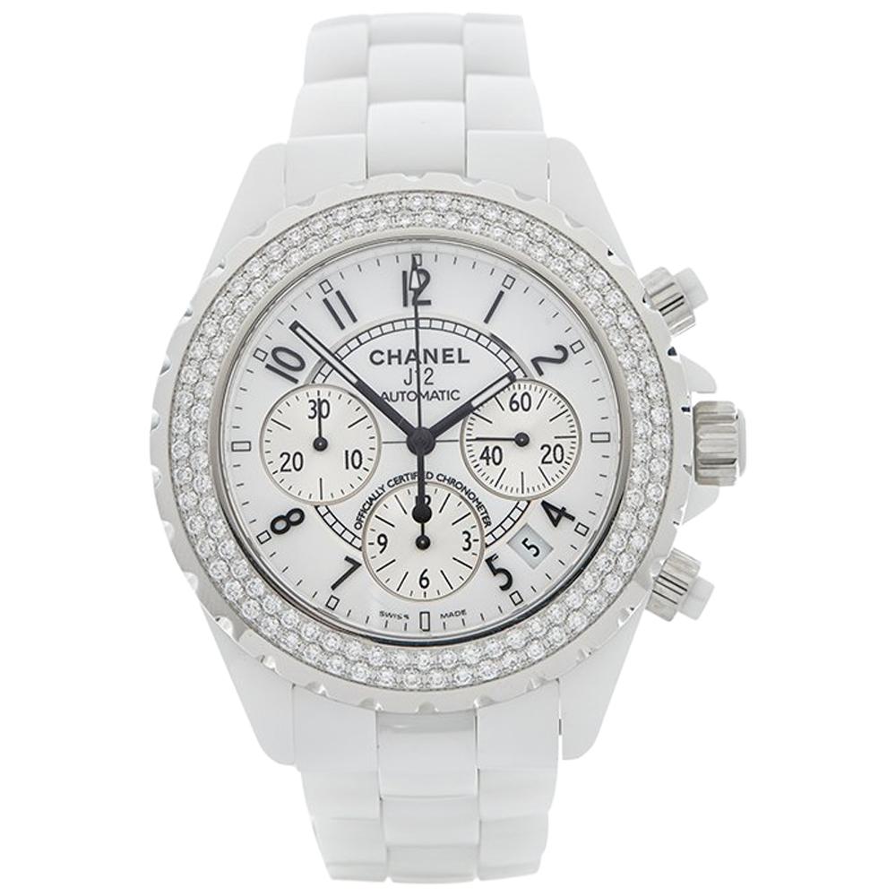 2010 Chanel J12 Chronograph Ceramic 1008 Wristwatch