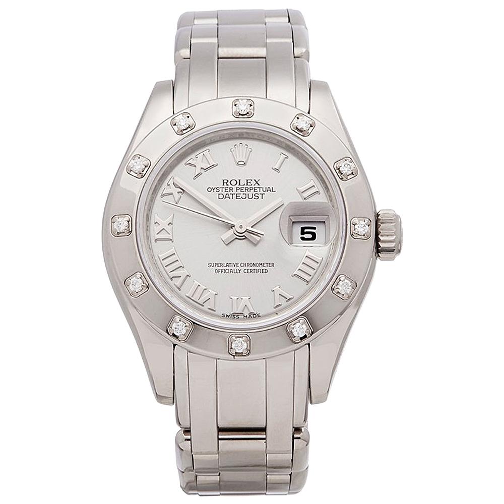 2007 Rolex Pearlmaster White Gold 80319 Wristwatch