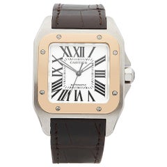 2018 Cartier Santos 100 Stainless Steel W20107X7 Wristwatch