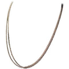 Chopard Double Strand Belcher Chain 18 Karat White Gold