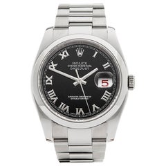 Used 2006 Rolex Datejust Stainless Steel 116200 Wristwatch