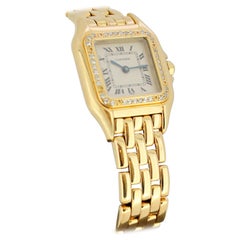 Vintage Cartier Panthere Ladies Quartz Wristwatch in Full 18 Karat Gold