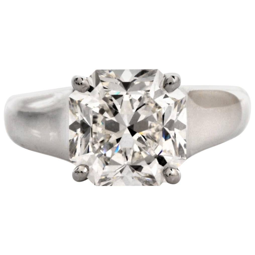 Tiffany & Co. Lucida 4.01 Carat G-VS1 Diamond Platinum Ring