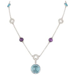 Bulgari Parentesi Diamond and Multi-Gem Necklace