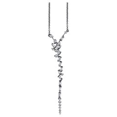Cosmic Diamond Long Drop Necklace
