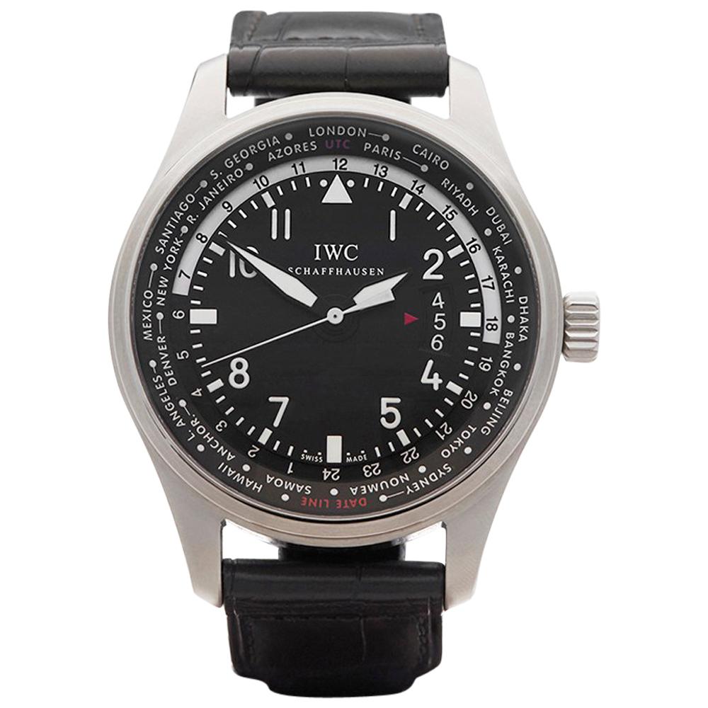2016 IWC Pilot's WorldTimer GMT Stainless Steel IW326201 Wristwatch