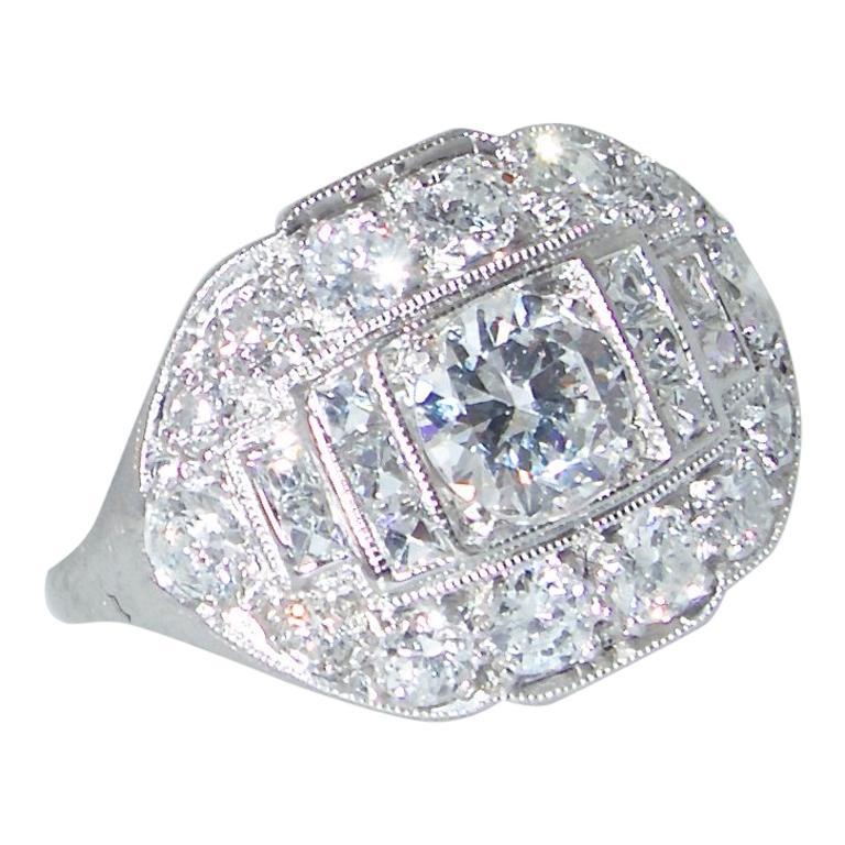 Tiffany & Co. Vintage Diamantring:: um 1930