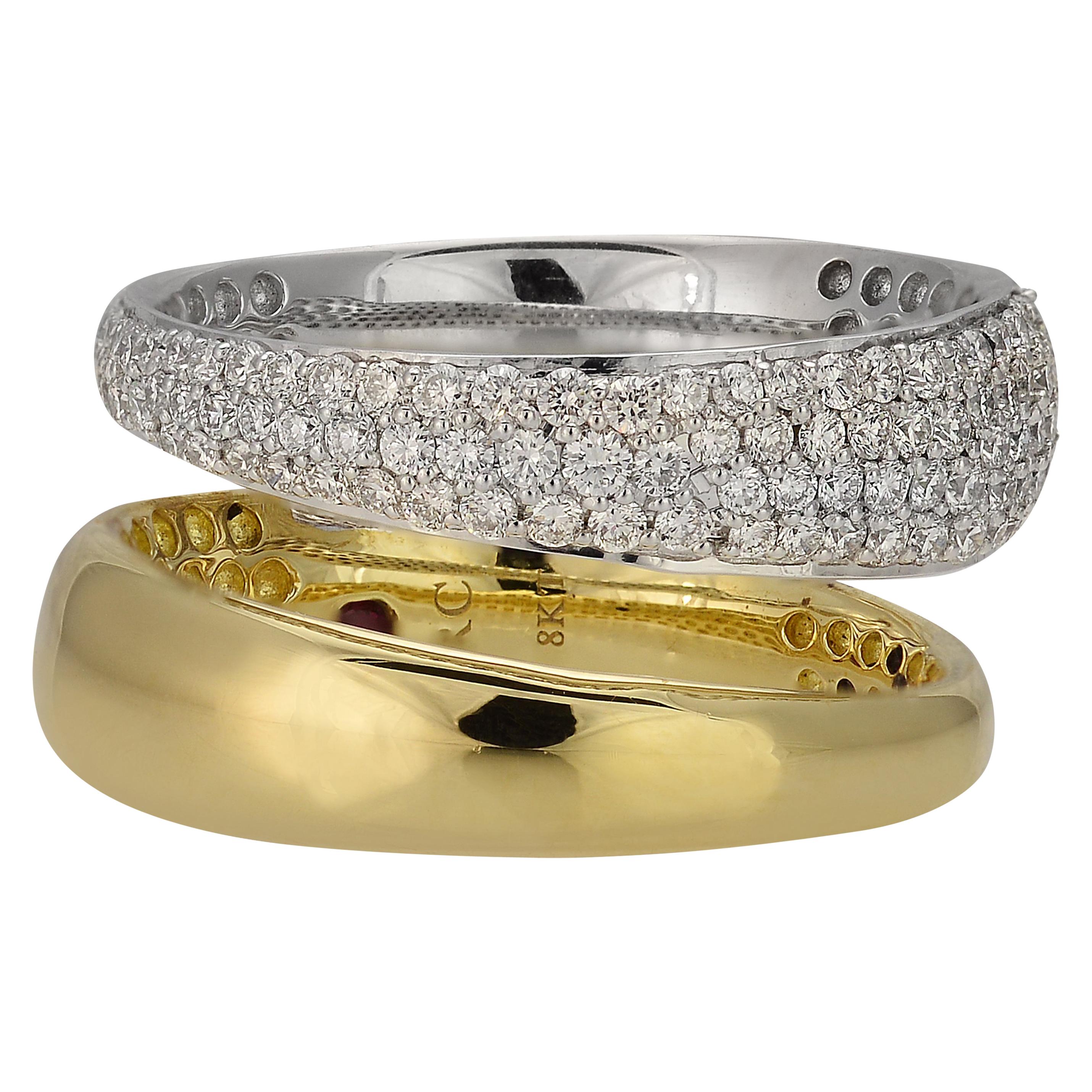 Roberto Coin Scalare Diamond Ring