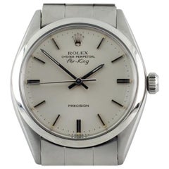 Rolex Air King Oyster Perpetual SS Men's Automatic Watch 5500 1979