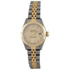 Used Rolex Women's OPDJ 69173 Two-Tone 18 Karat/SS with Original Box and Papers