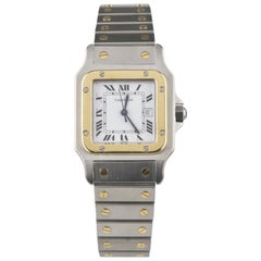 Cartier Santos 18 Karat Yellow Gold and Stainless Steel Automatic Watch