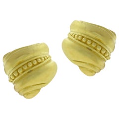 Barry Kieseltein-Cord Caviar Gold Earrings