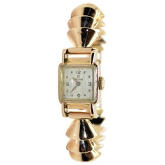 1950s 18 Karat Pink Gold Omega Tank Watch