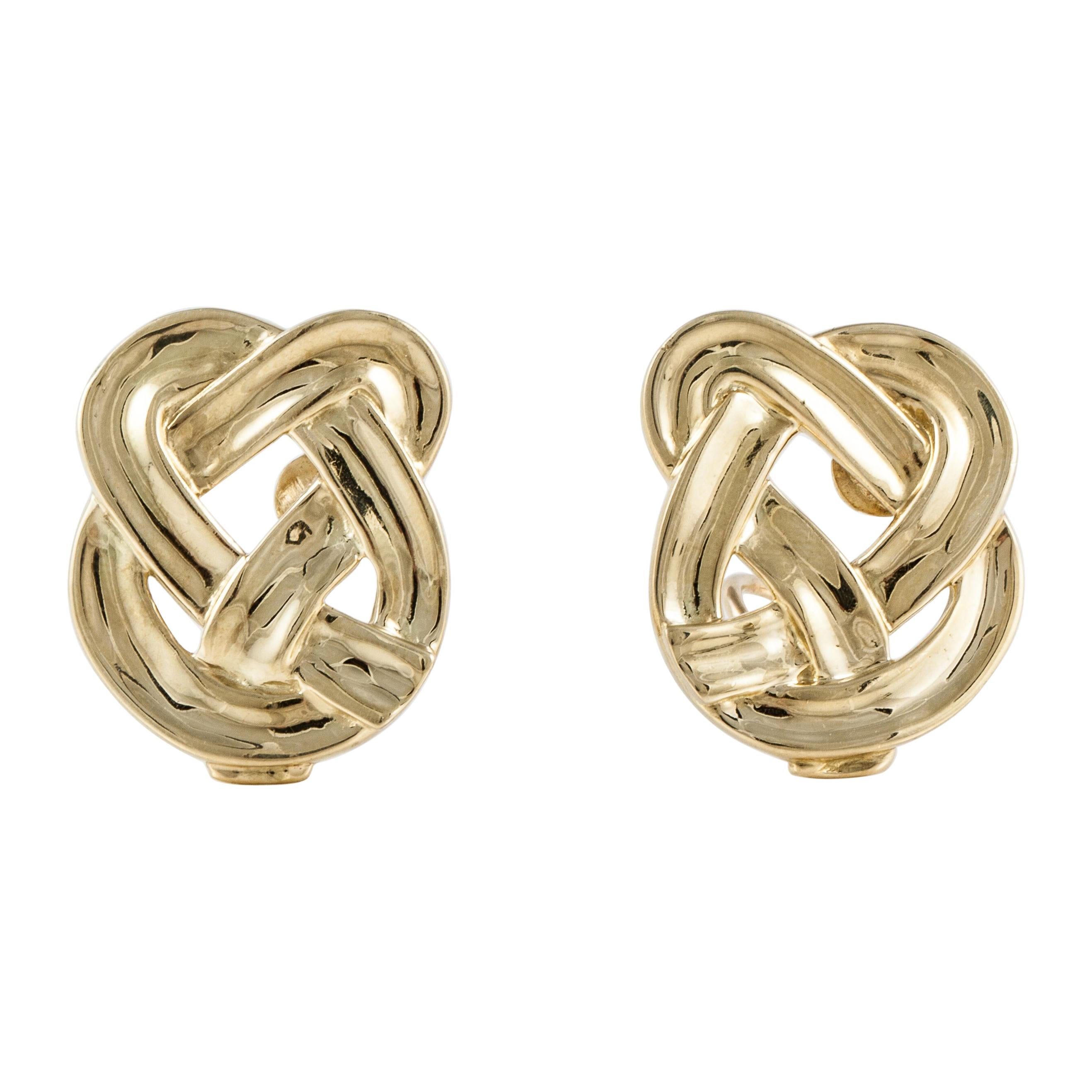 Angela Cummings pour Tiffany & Co. Boucles d'oreilles en or 18 carats
