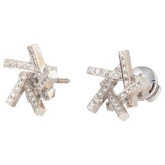 Frank Gehry for Tiffany & Co. Axis Diamond Earrings