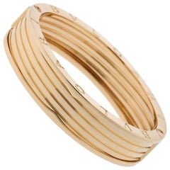 Bvlgari Bzero.1 Bangle Bracelet in 18 Karat Yellow Gold Large 4-Row