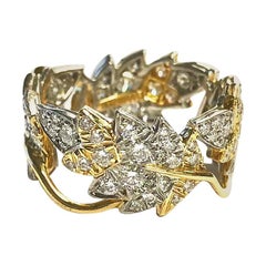 Tiffany & Co. Schlumberger Four Leaves Diamond Eternity Band Ring
