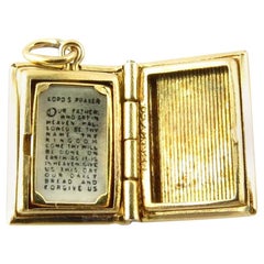 Vintage 14 Karat Yellow Gold Bible Locket