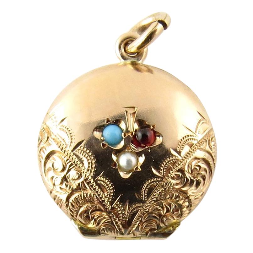 10 Karat Yellow Gold Locket Pendant