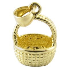 Vintage 14 Karat Yellow Gold Nantucket Basket Charm