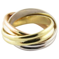 18 Karat Tricolor Gold Ring