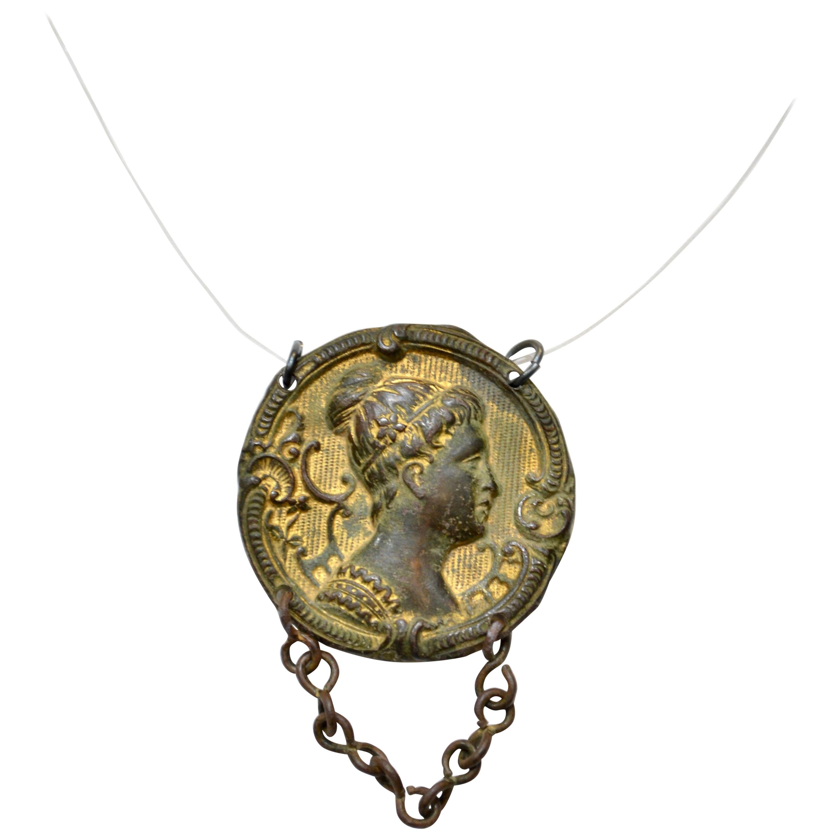 Post Medieval French Gold-Gilded Bronze Necklace