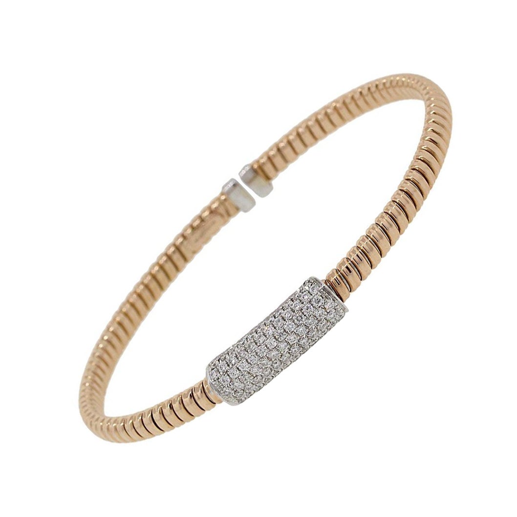 Bracelet flexible à diamants