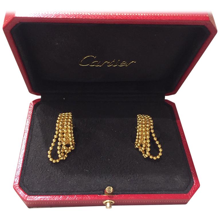 Cartier "Draperie" Earrings 18 Karat