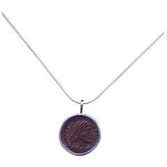 Valens Coin Silver Necklace