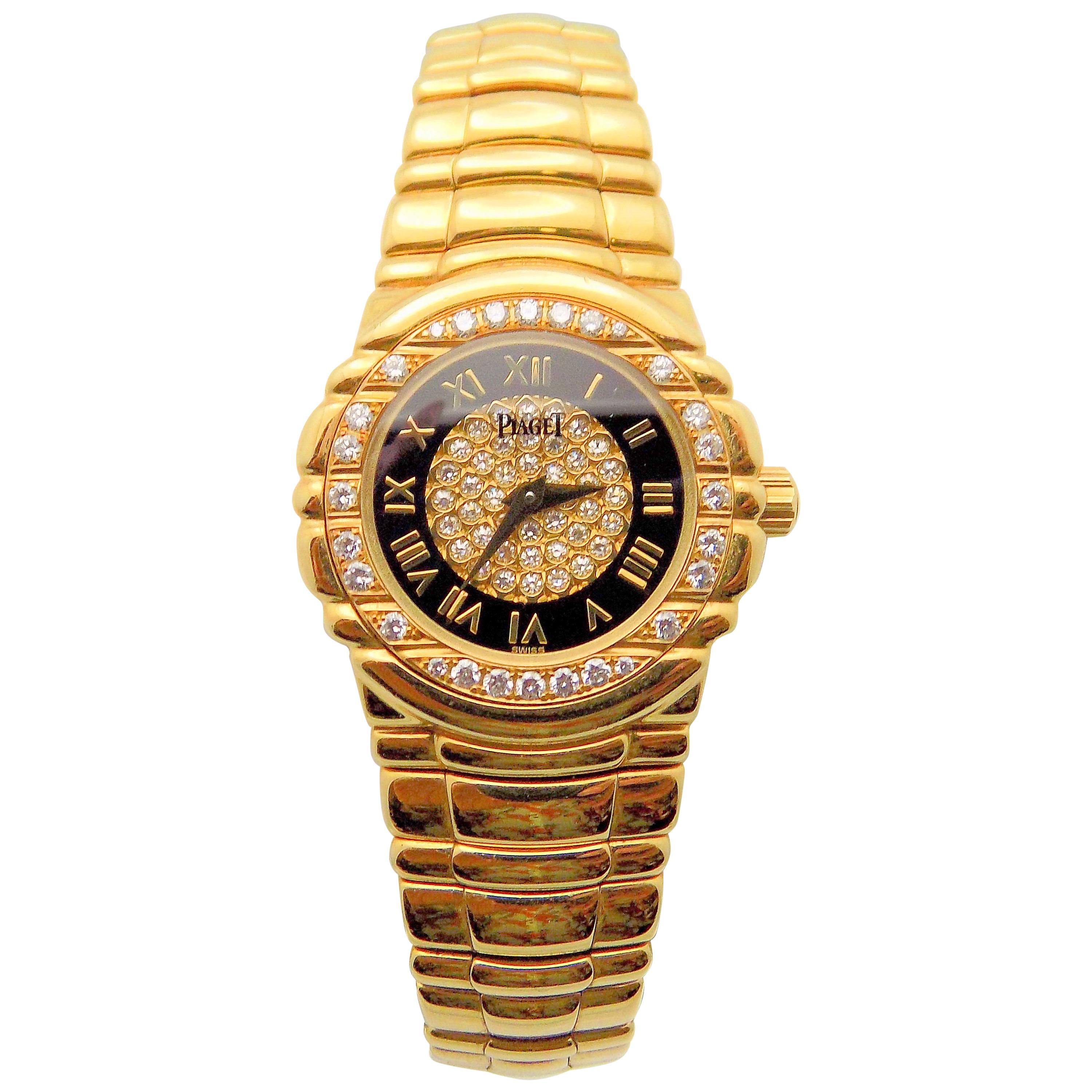 Ladies Diamond Piaget Tanagra Wristwatch For Sale