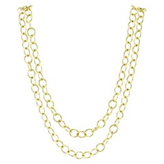 Temple St. Clair 18 Karat Yellow Gold Classic Round Chain with Tags