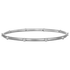 Faye Kim Platinum Diamond Bangle Bracelet