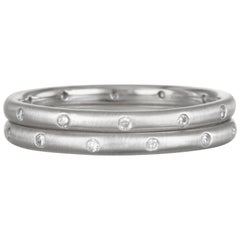 Faye Kim Platinum Diamond Eternity Band Ring
