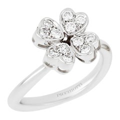 Picchiotti 18 Karat Single Flower Diamond Ring