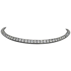 Platinum 25 Carat Diamond Choker Necklace